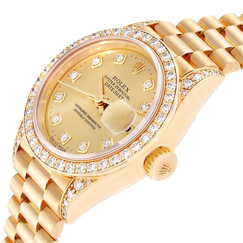 rolex women's gold watches|women gold rolex watch price.